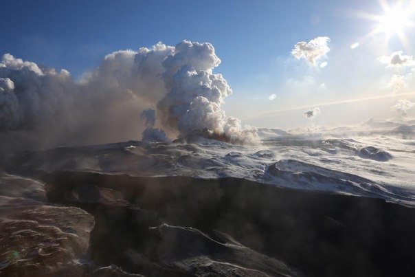 Извержение вулкана Плоский Толбачик на Камчатке, 2012 г.