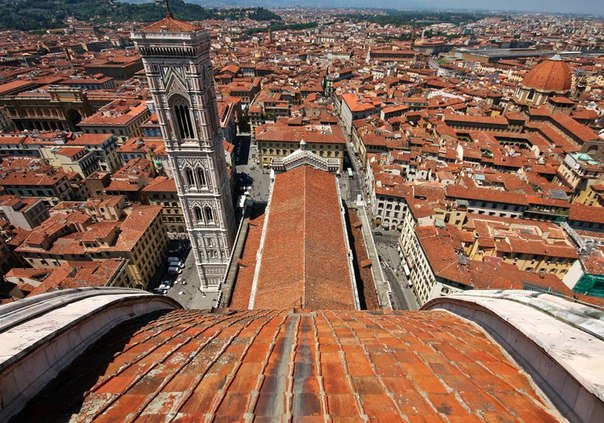 Флоренция, Италия. Вид на город с cобора Святой Марии. 